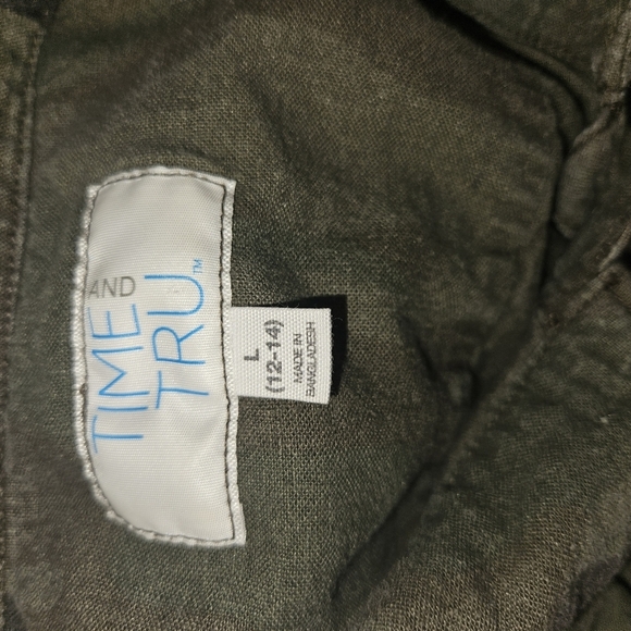 Time & Tru Womans Lightweight Jacket Size L (12-14) - Picture 10 of 11